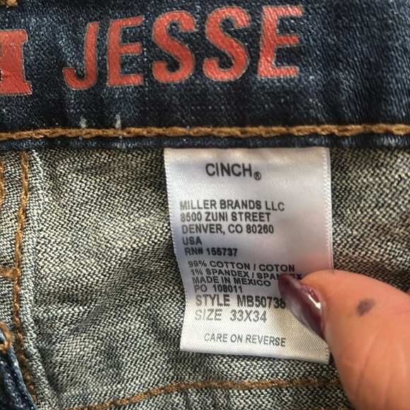 Men’s cinch Jesse jeans - Picture 4 of 4
